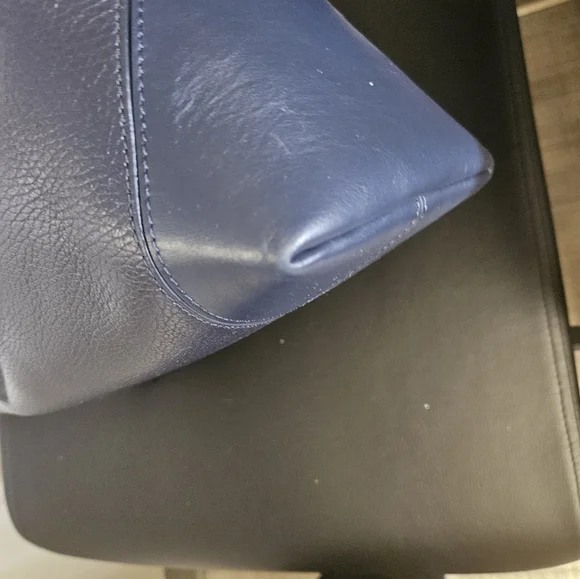 Aspinal of London Leather Shoulder Bag Navy LIKE NEW W/ DUSTBAG - Picture 12 of 14